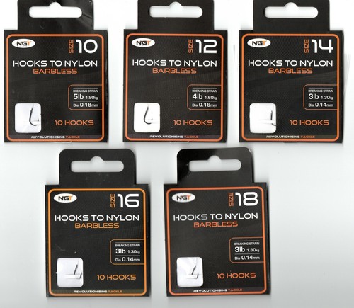 Ngt barbless hooks - barbless, to