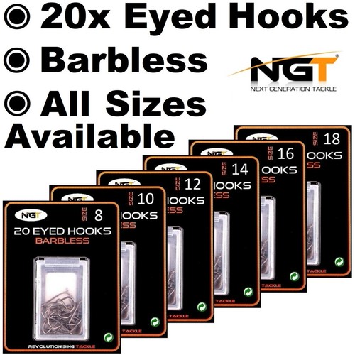 Eyed fishing hooks barbless - eyed,