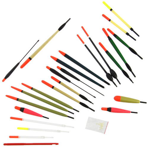 Fishing 24pc floats set - set, mixed