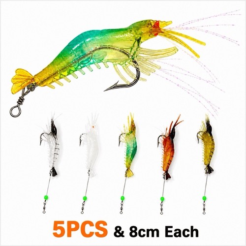 5pcs soft shrimp fishing - 5pcs,