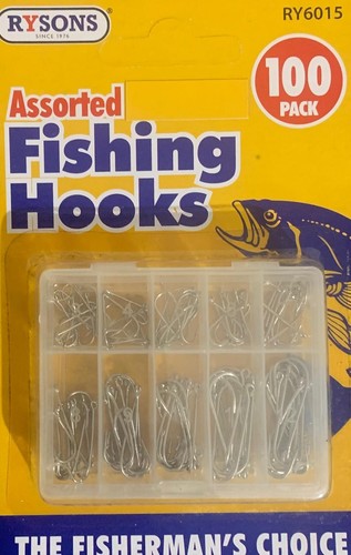 Fishing hooks barb eyed - hooks, 100