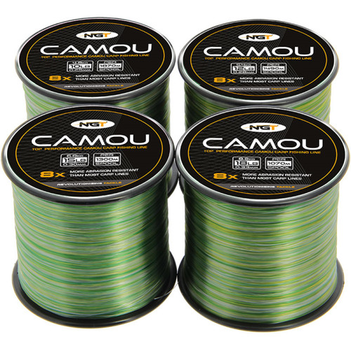 Camo carp fishing mono - carp,