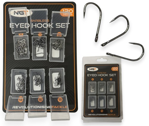 Ngt barbless hooks 120pc - hooks,