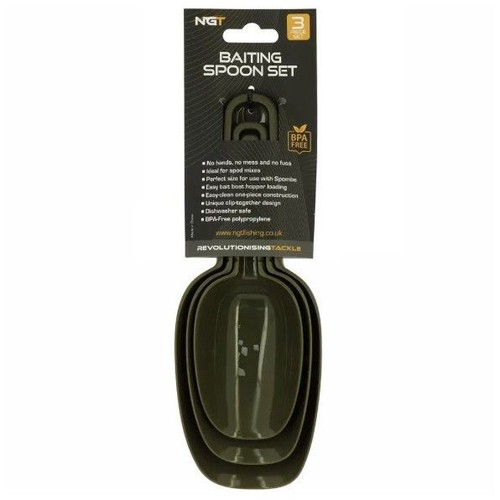 Ngt 3pc baiting spoon set - ngt,
